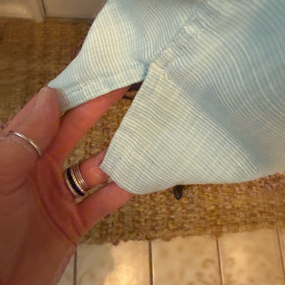 Roundtree & Yorke Light Green Micro Plaid Print Button down Shirt SS XL - Picture 7 of 8